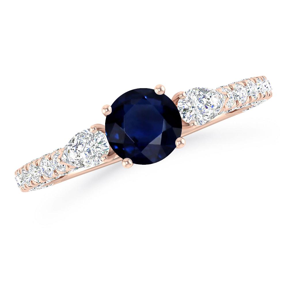 Rose Gold - Sapphire