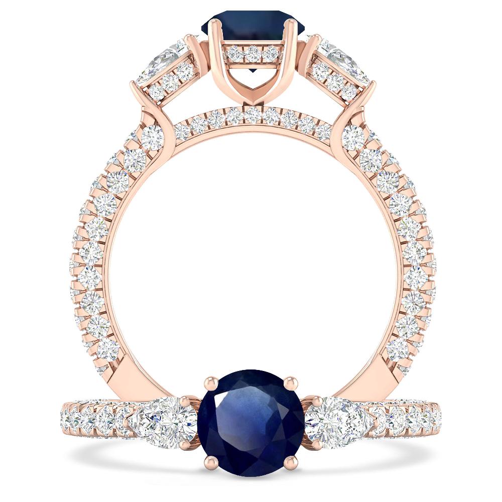 Rose Gold - Sapphire