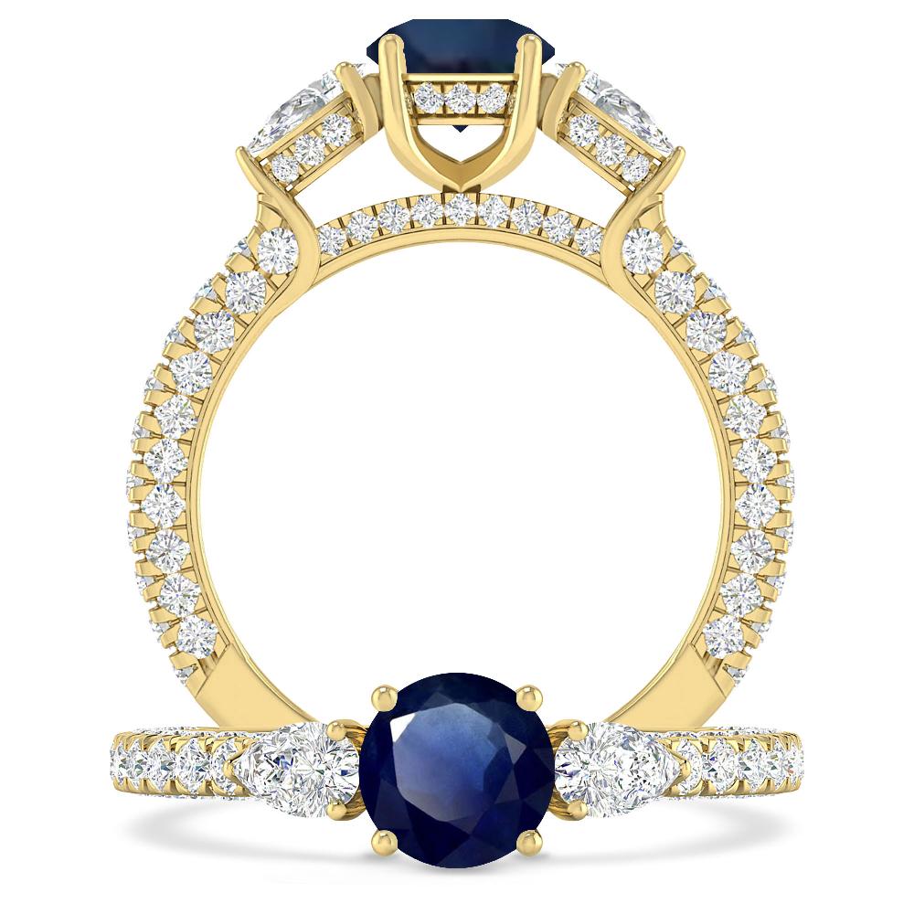 Yellow Gold - Sapphire