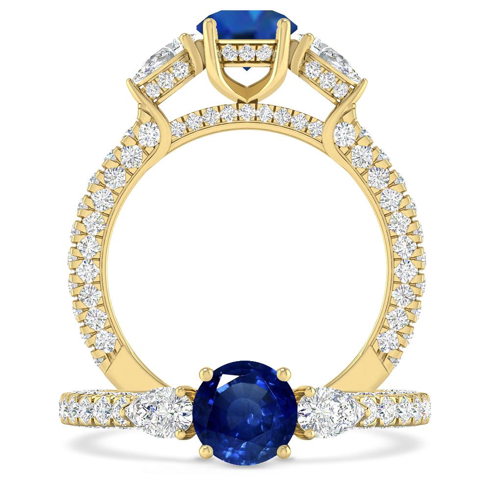 Yellow Gold - Sapphire