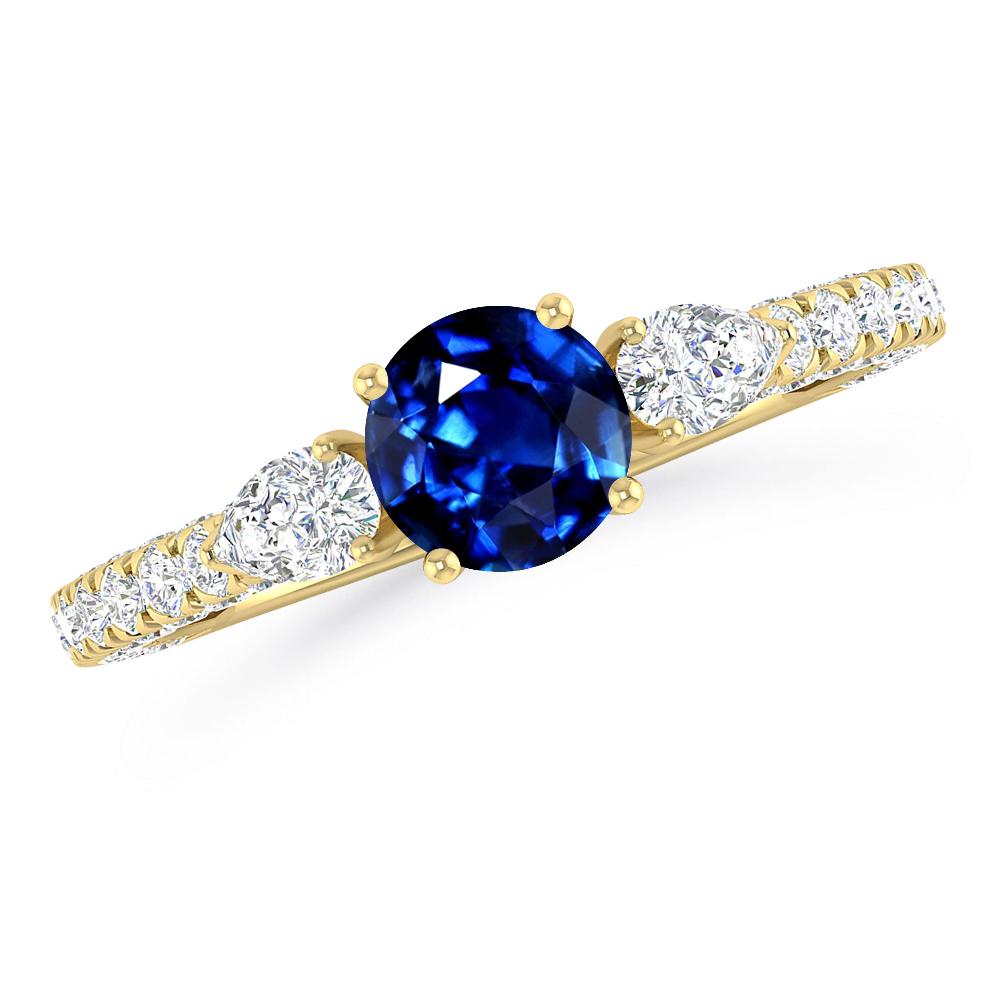 Yellow Gold - Sapphire