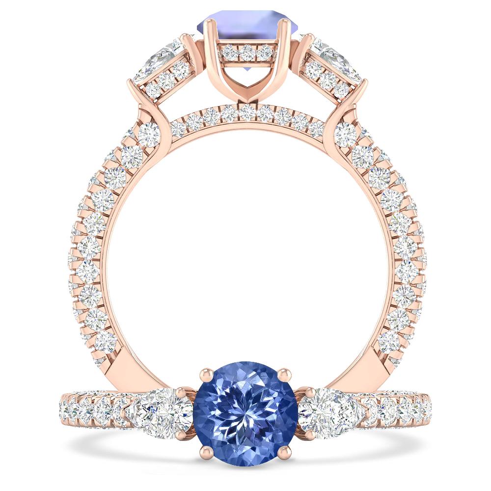 Rose Gold - Tanzanite