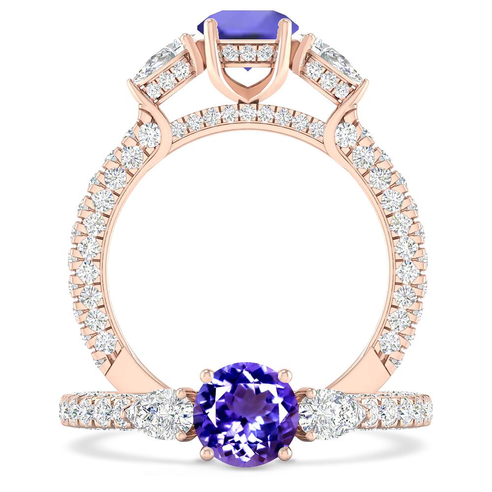 Rose Gold - Tanzanite