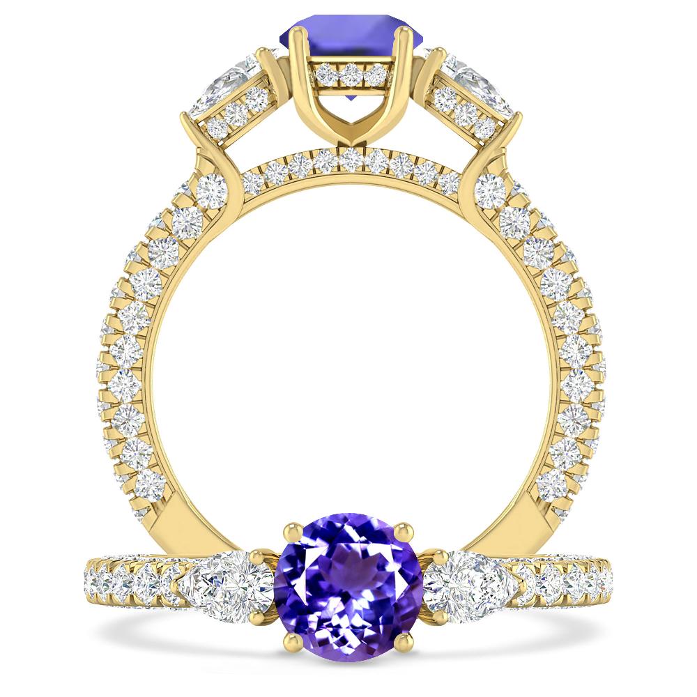 Yellow Gold - Tanzanite