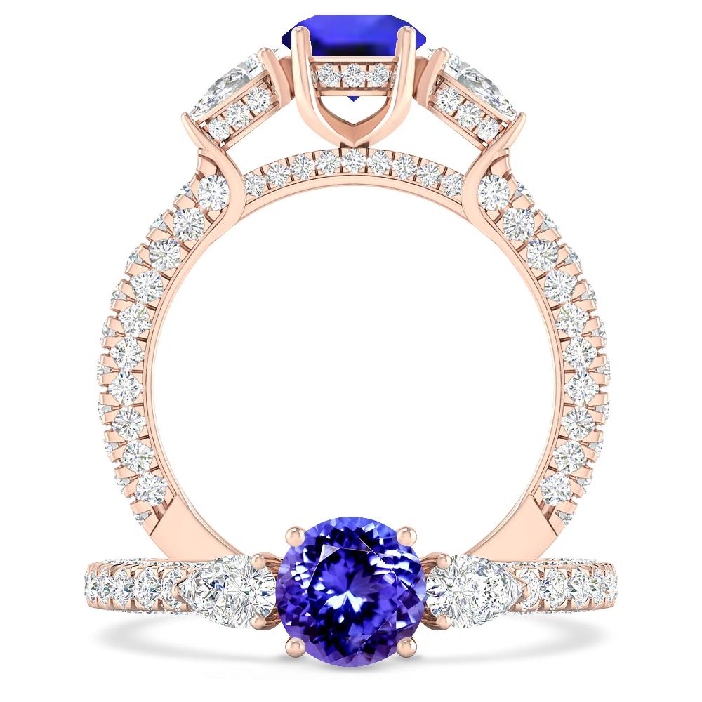 Rose Gold - Tanzanite