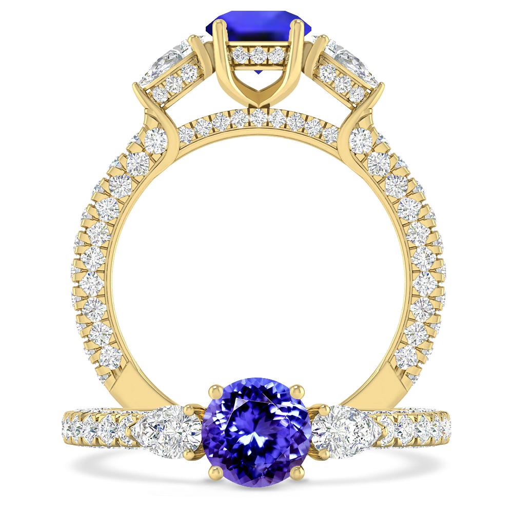 Yellow Gold - Tanzanite