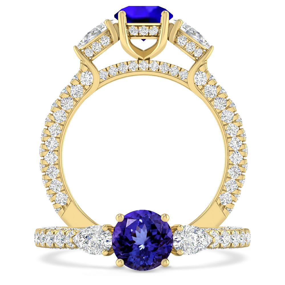 Yellow Gold - Tanzanite