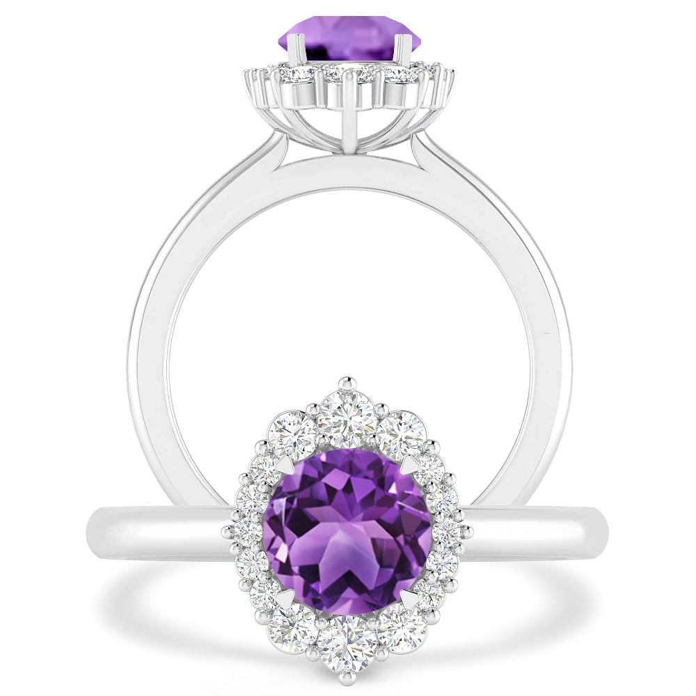 White Gold - Amethyst