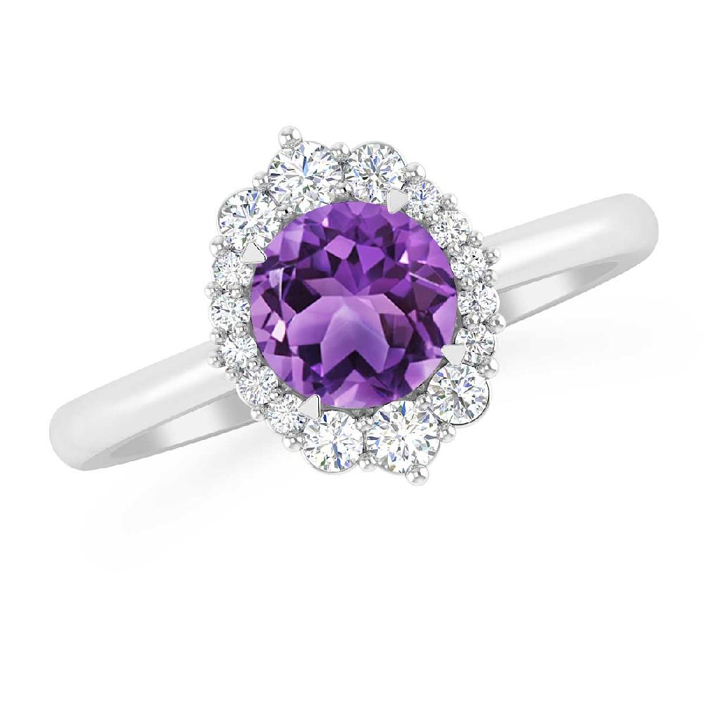 White Gold - Amethyst