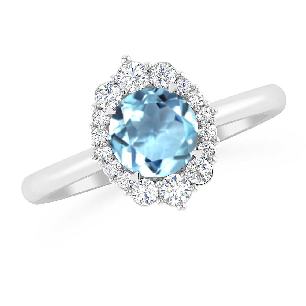 White Gold - Aquamarine