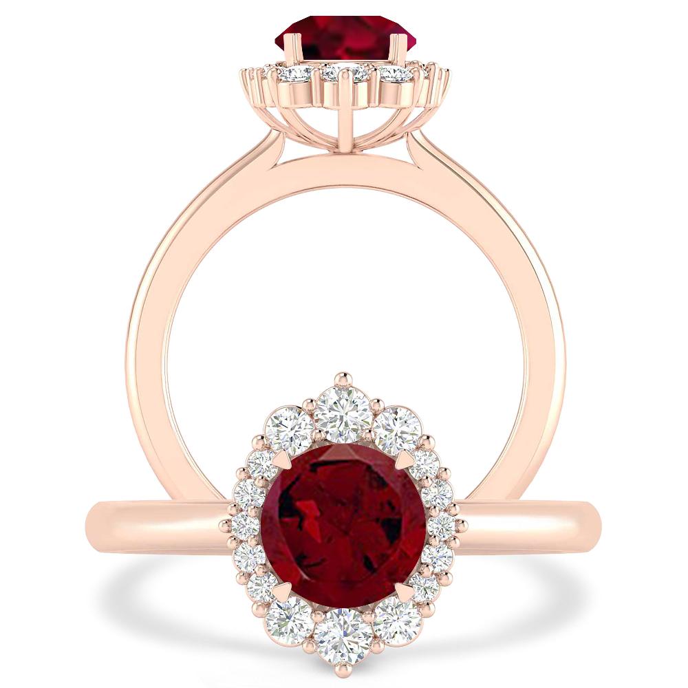 Rose Gold - Garnet