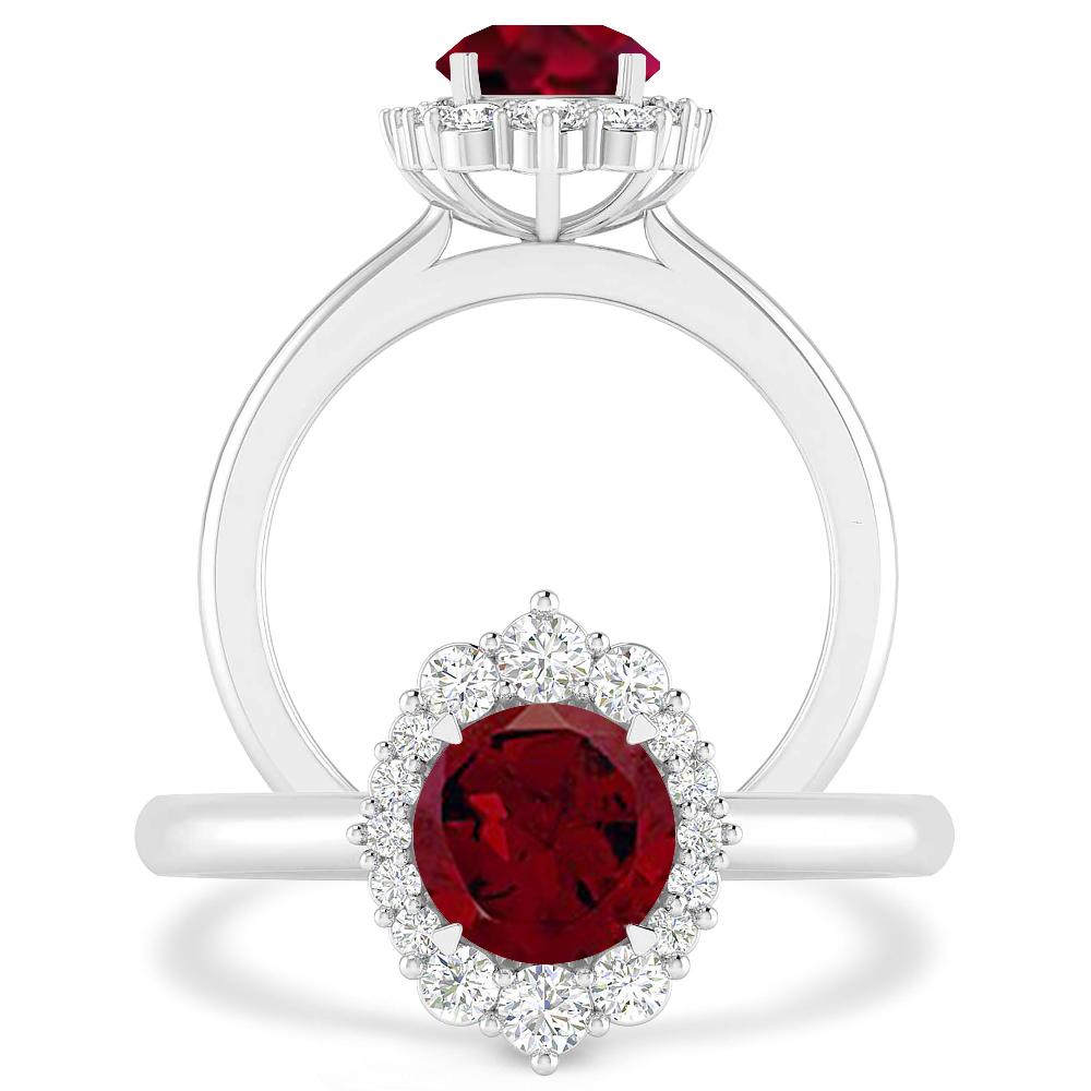 White Gold - Garnet
