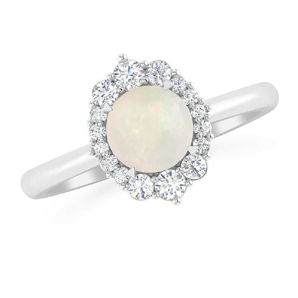 White Gold - Opal