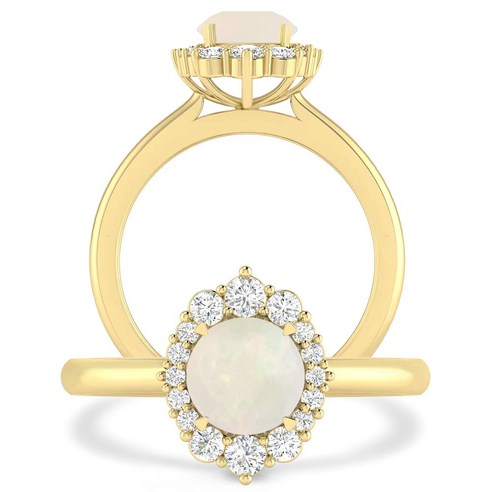 Yellow Gold - Opal