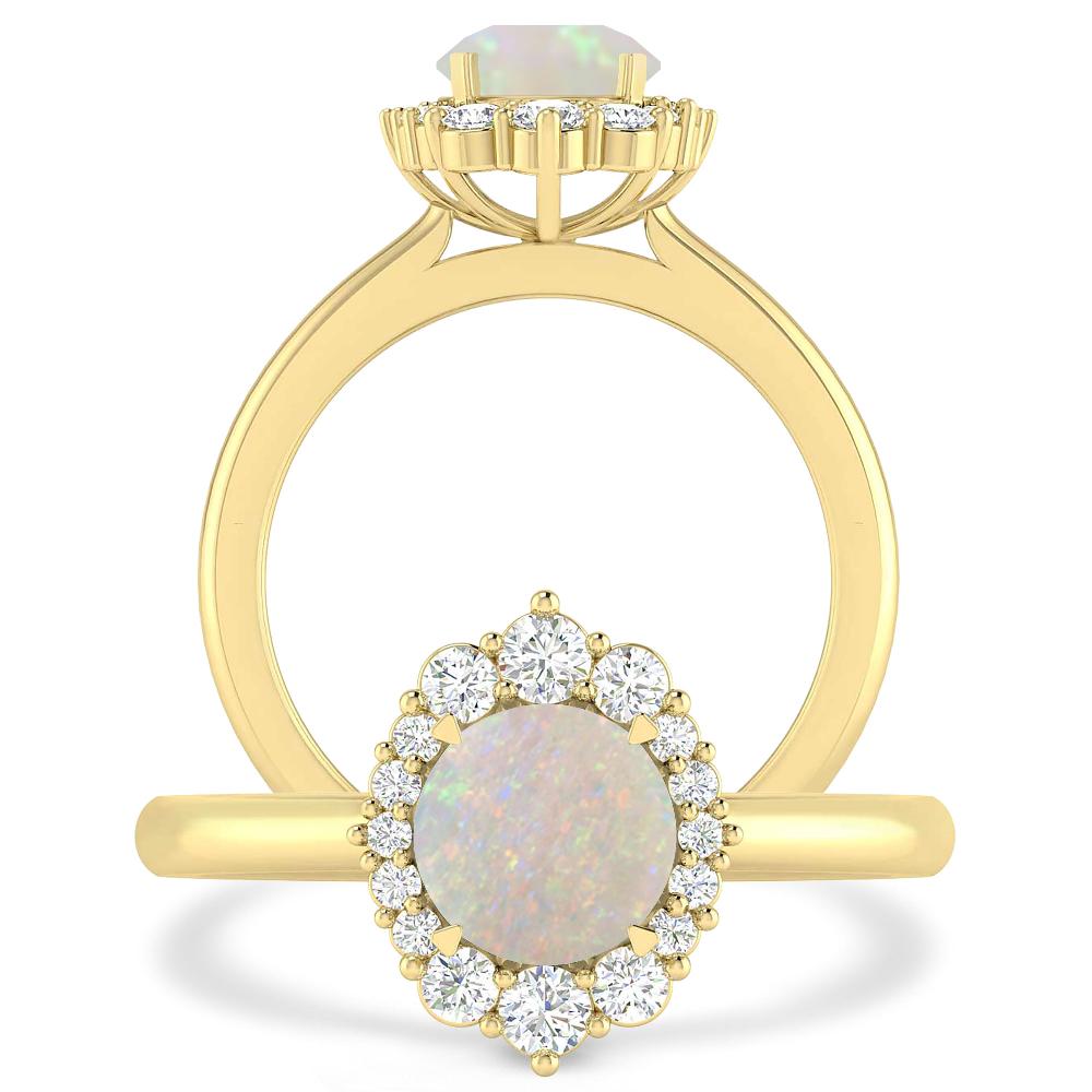 Yellow Gold - Opal