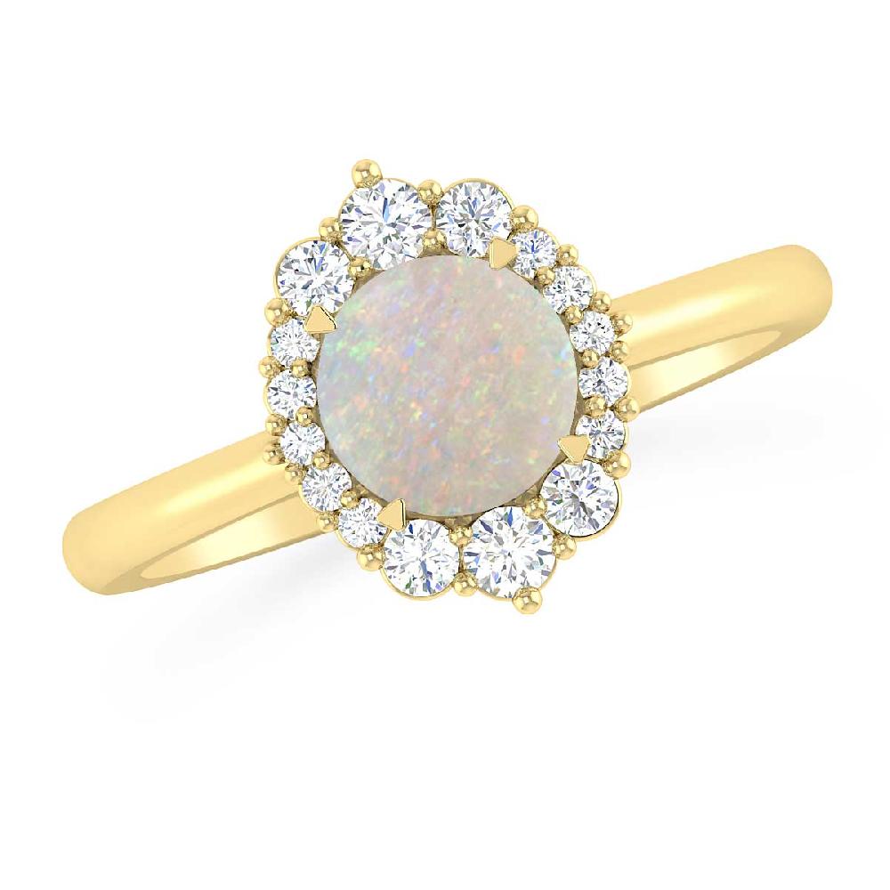 Yellow Gold - Opal