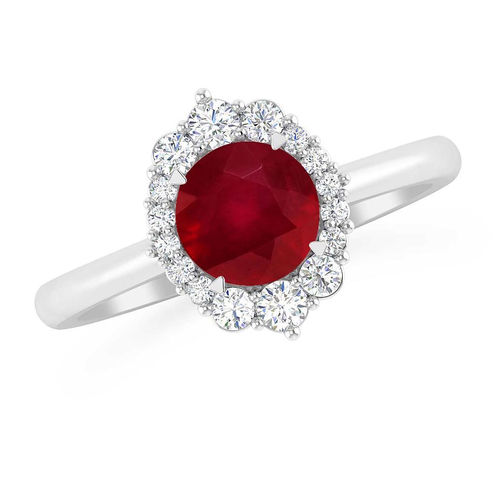 White Gold - Ruby