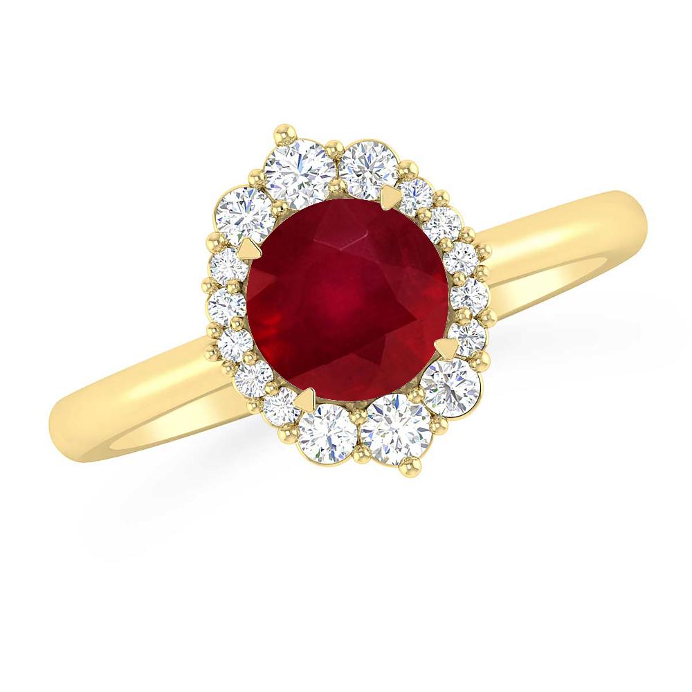 Yellow Gold - Ruby