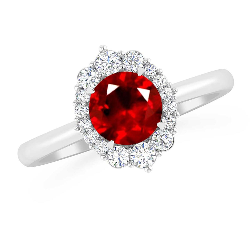 White Gold - Ruby