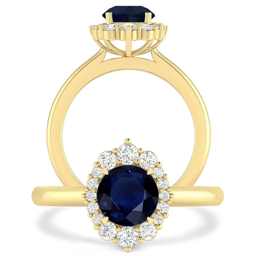 Yellow Gold - Sapphire