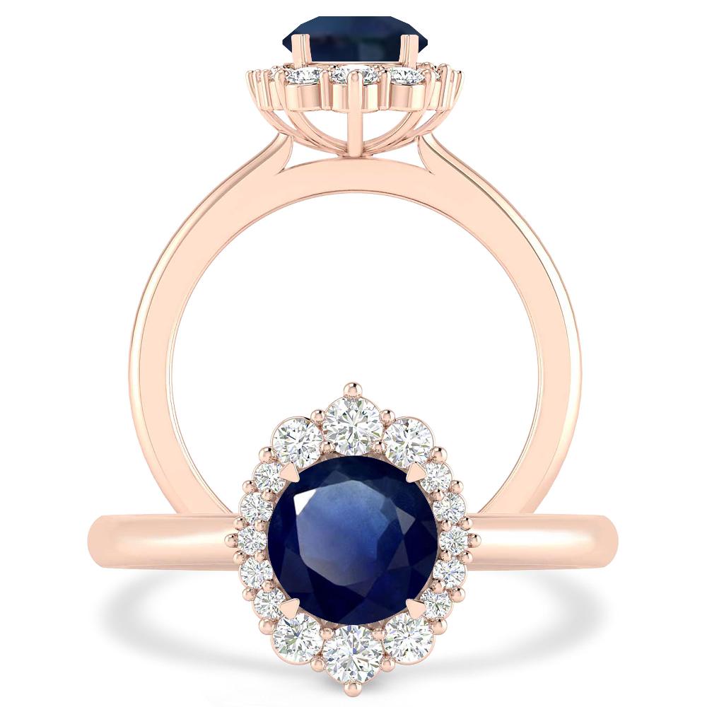 Rose Gold - Sapphire