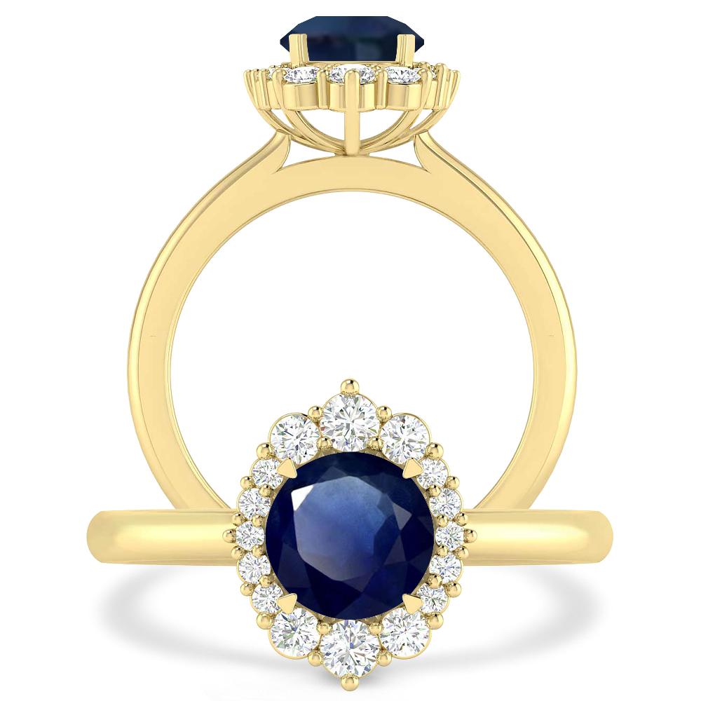 Yellow Gold - Sapphire