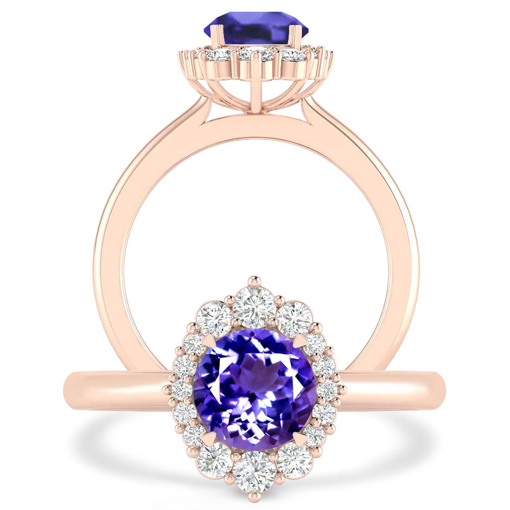 Rose Gold - Tanzanite