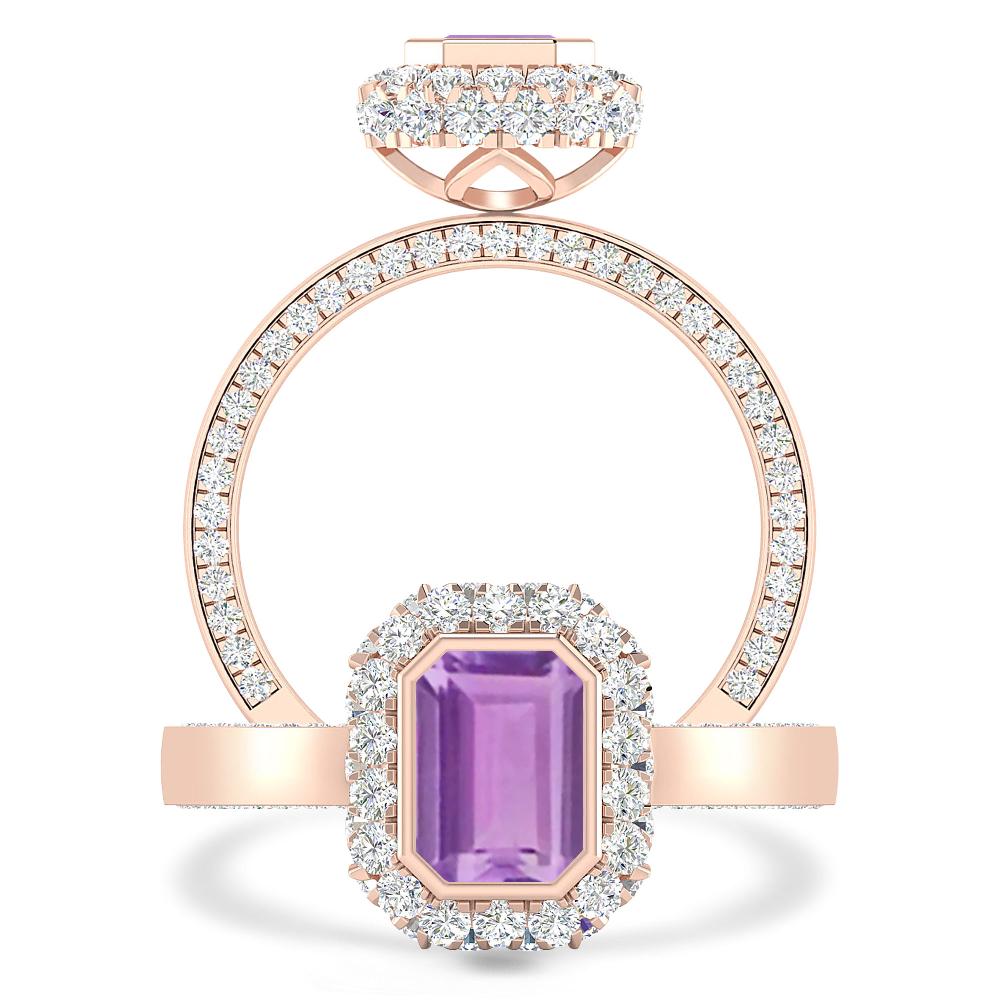 Rose Gold - Amethyst