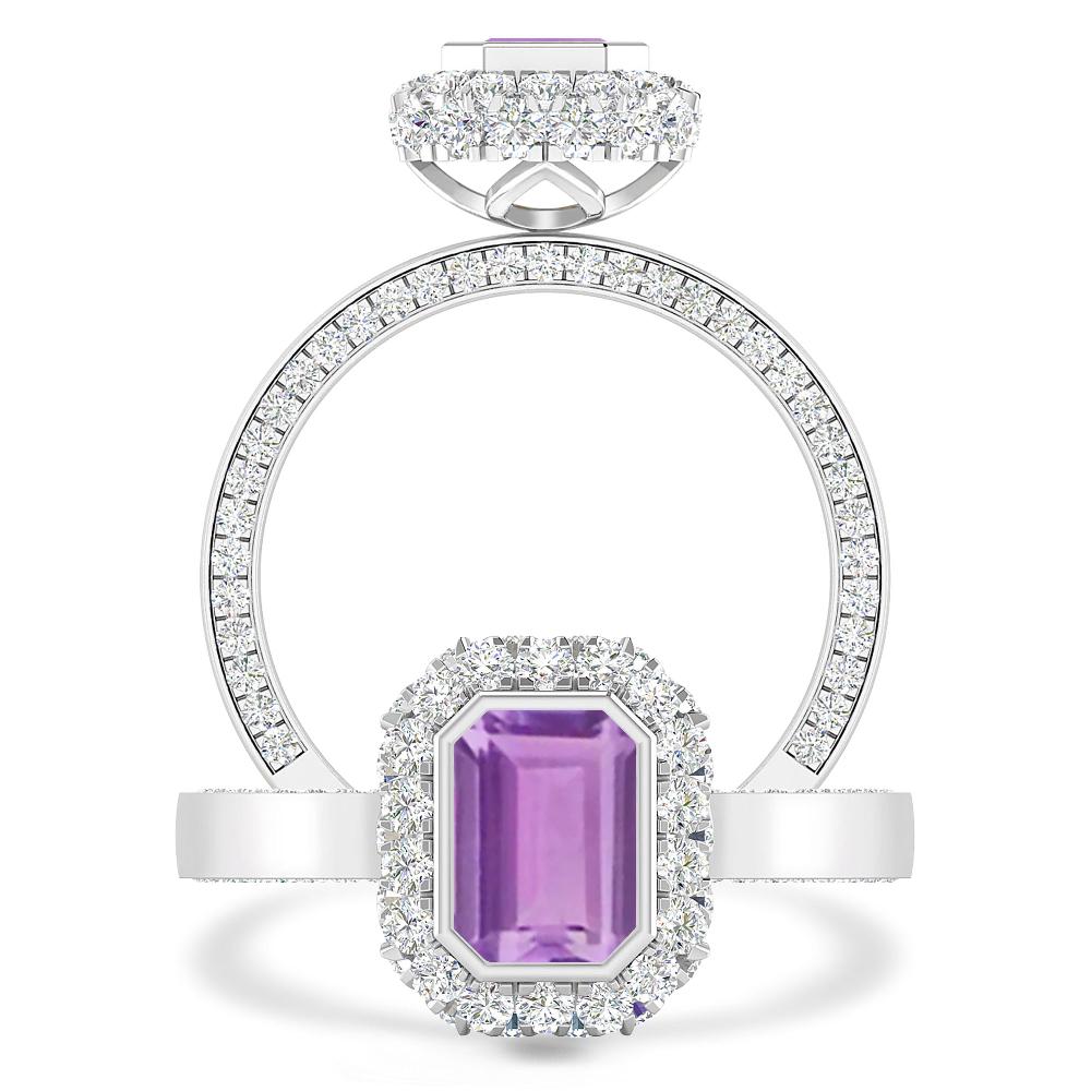 White Gold - Amethyst