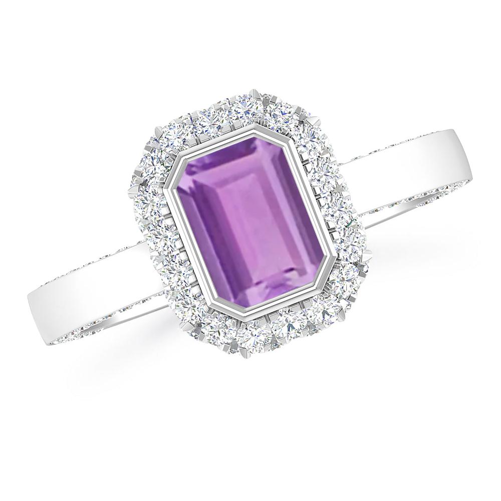 White Gold - Amethyst