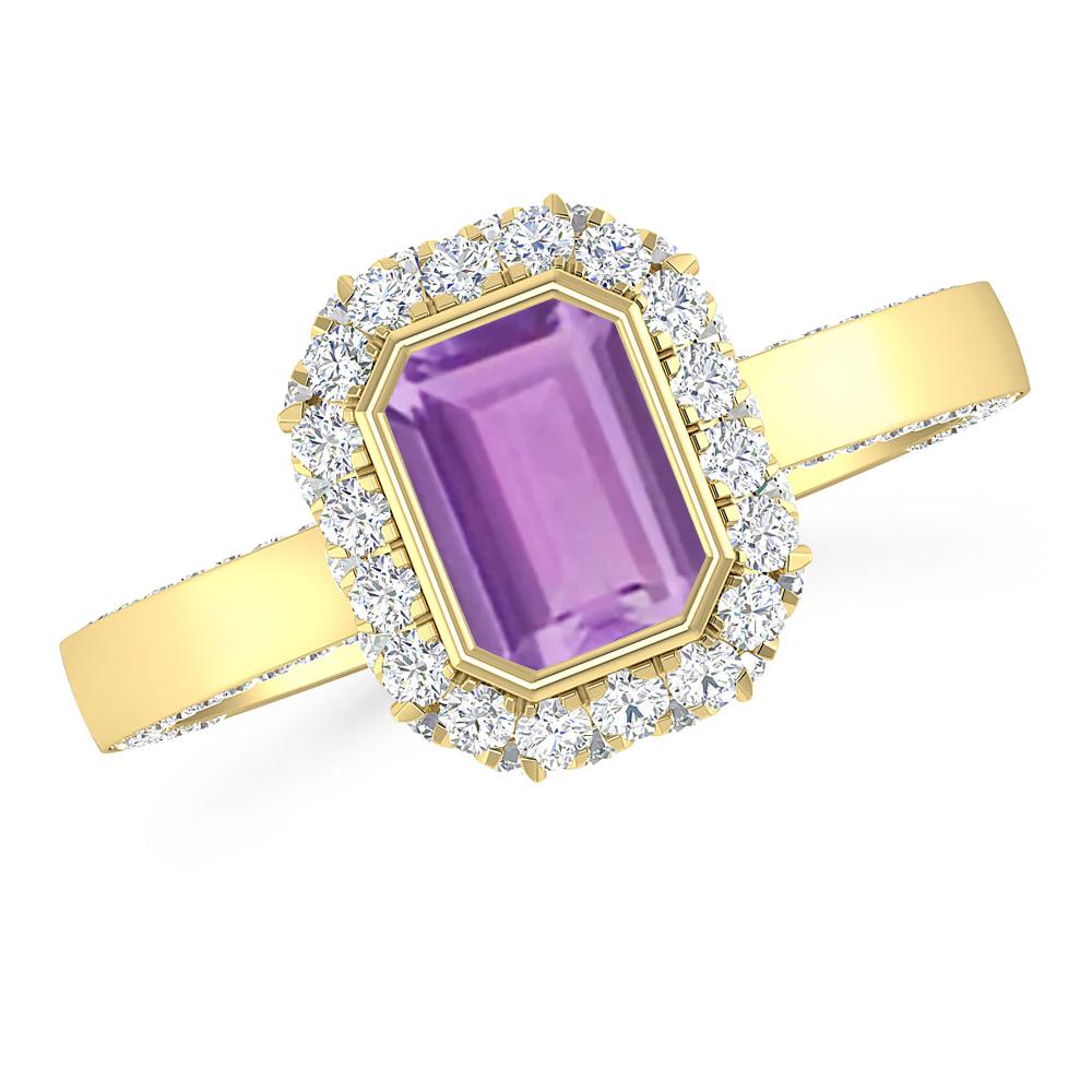 Yellow Gold - Amethyst