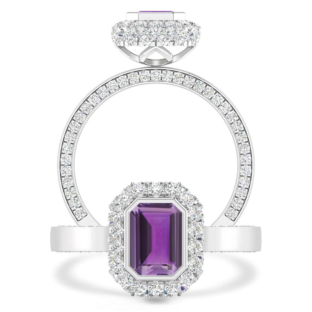 White Gold - Amethyst