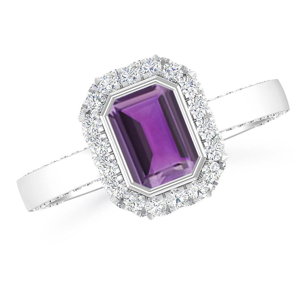 White Gold - Amethyst