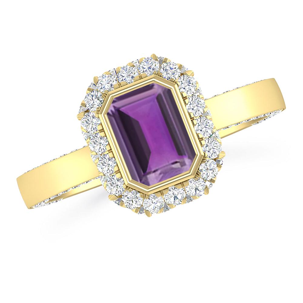 Yellow Gold - Amethyst