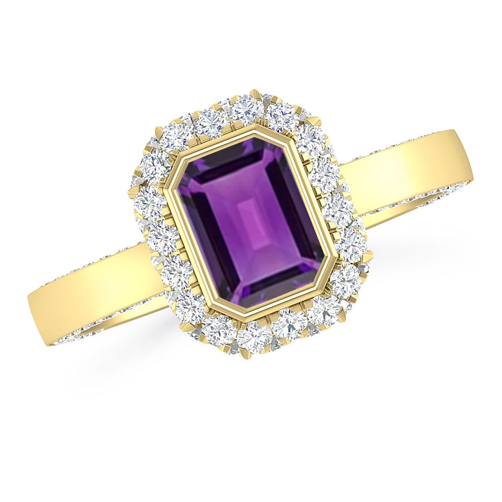 Yellow Gold - Amethyst