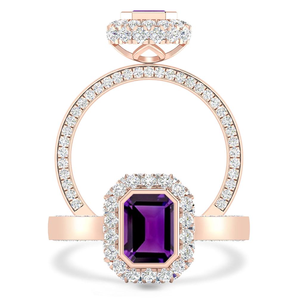 Rose Gold - Amethyst