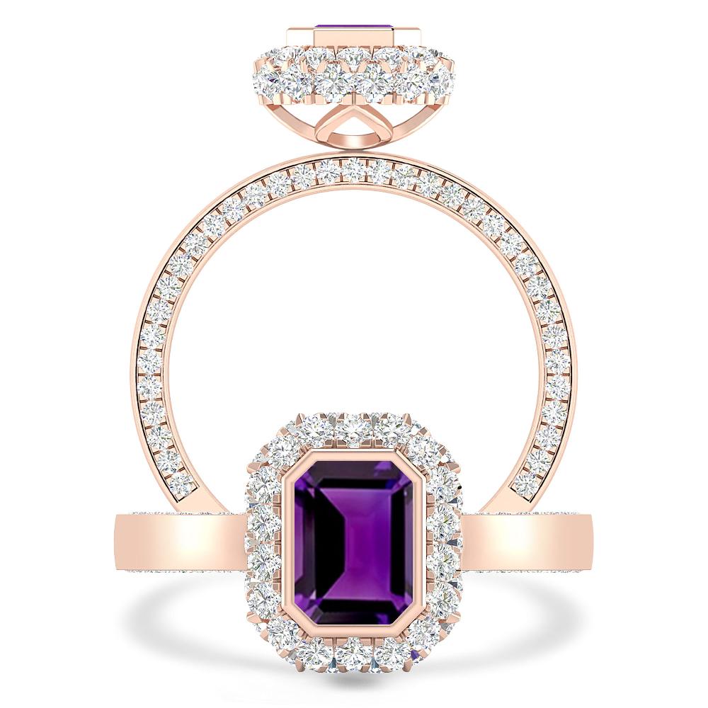 Rose Gold - Amethyst