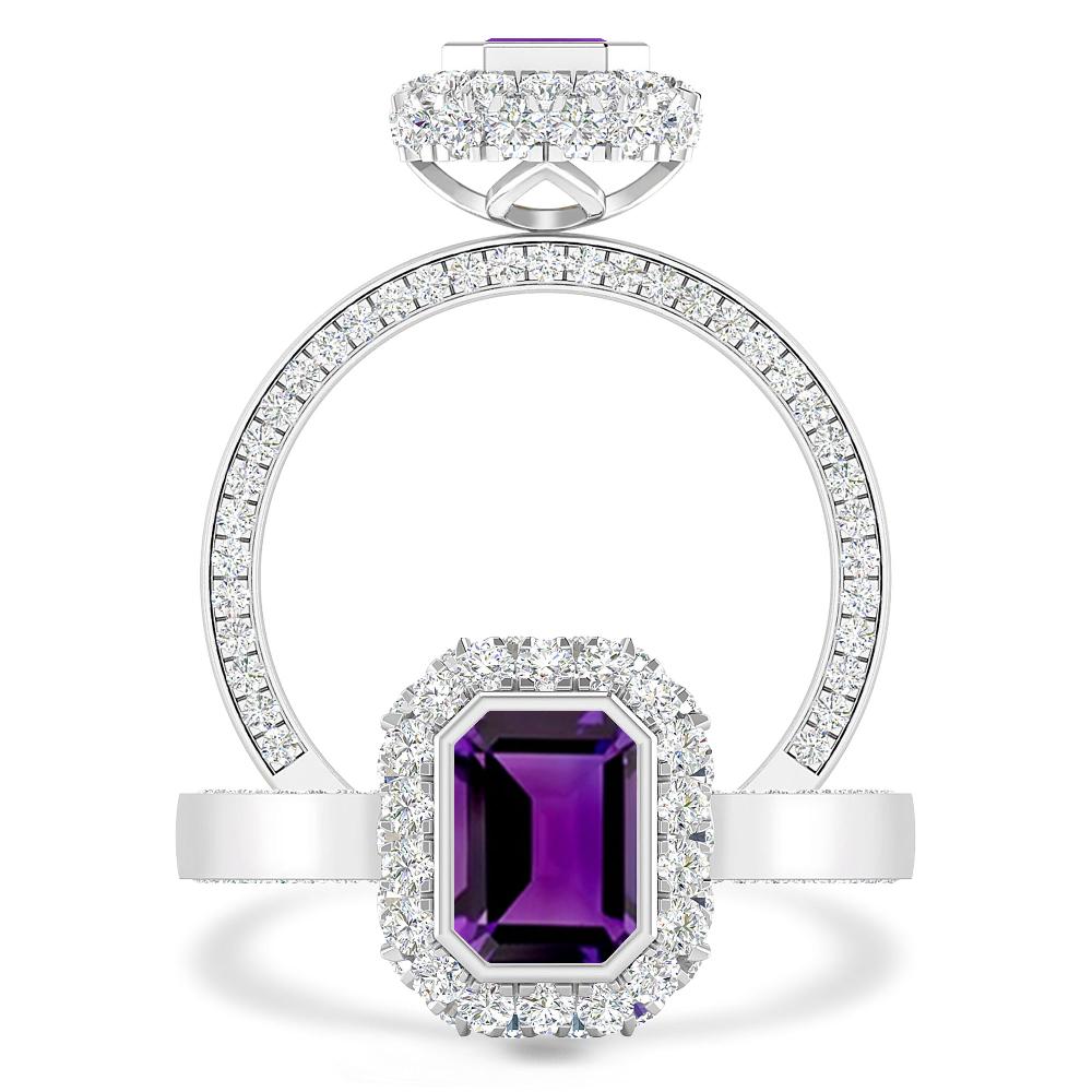 White Gold - Amethyst