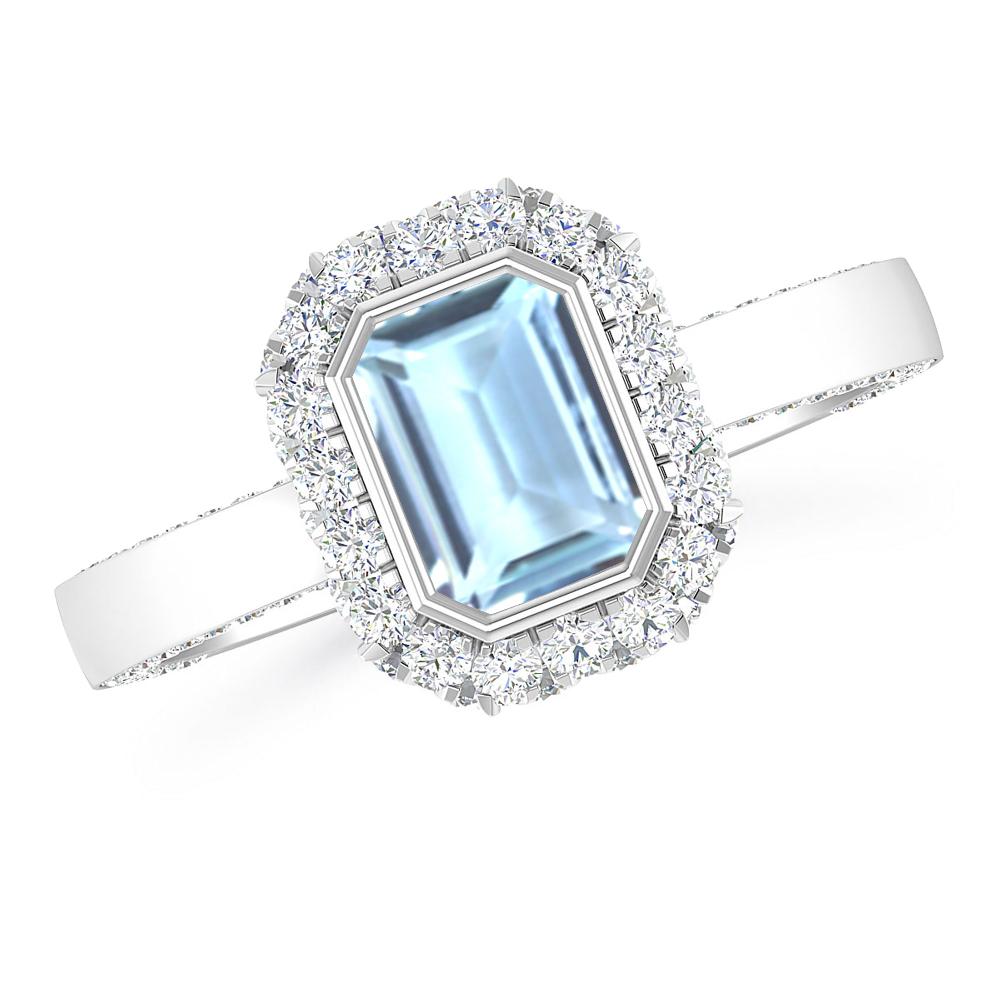 White Gold - Aquamarine