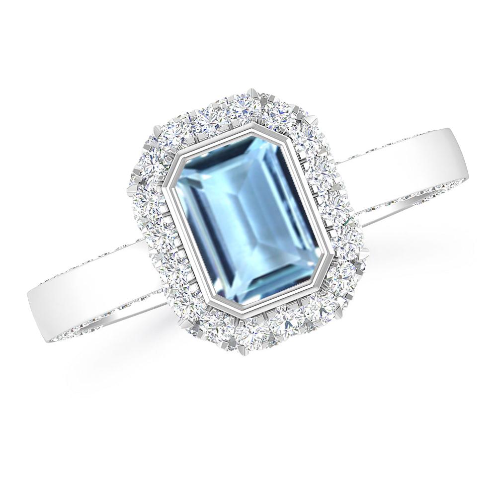 White Gold - Aquamarine