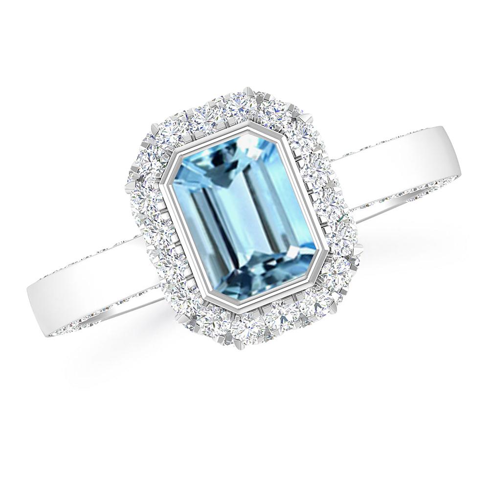 White Gold - Aquamarine