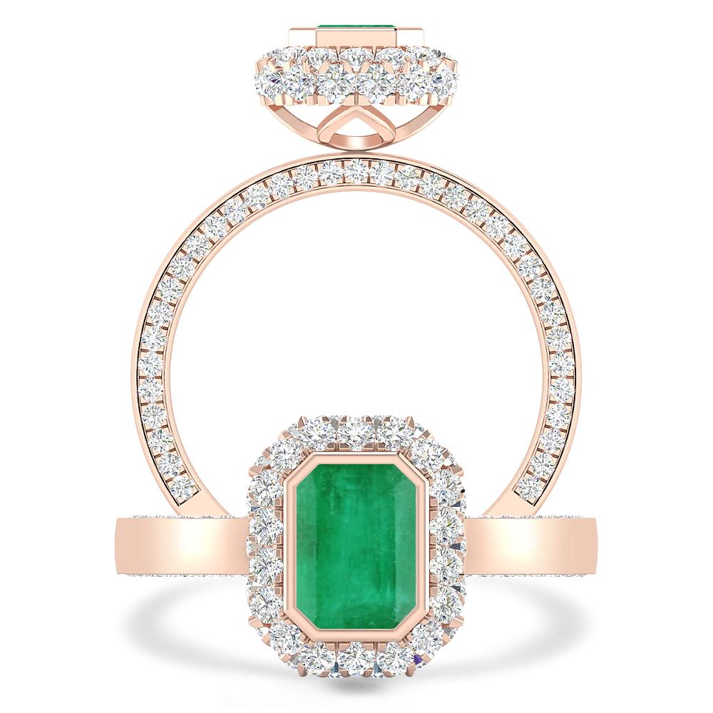 Rose Gold - Emerald