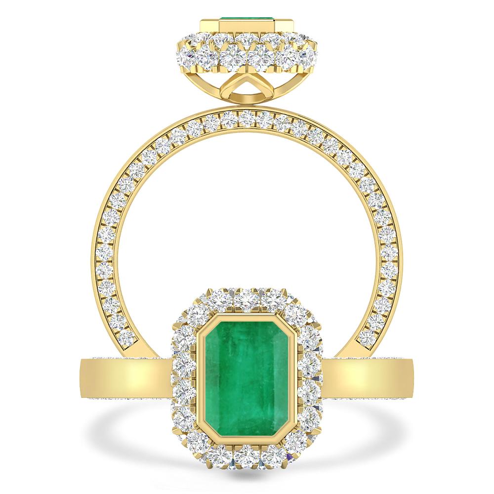 Yellow Gold - Emerald