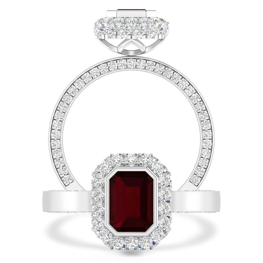 White Gold - Garnet