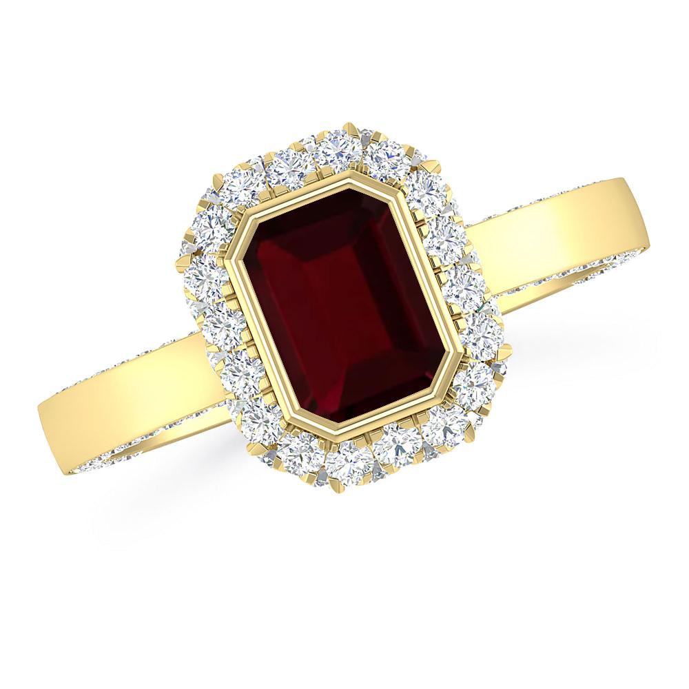 Yellow Gold - Garnet