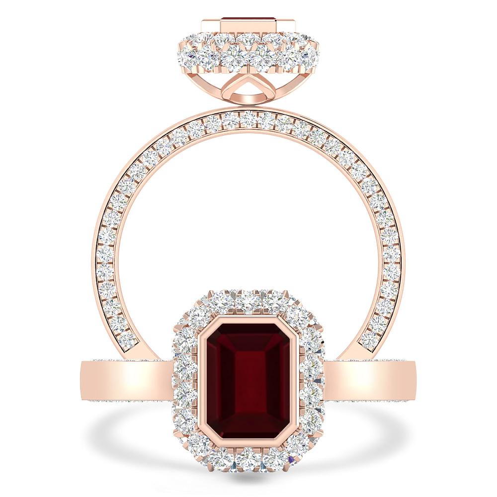 Rose Gold - Garnet