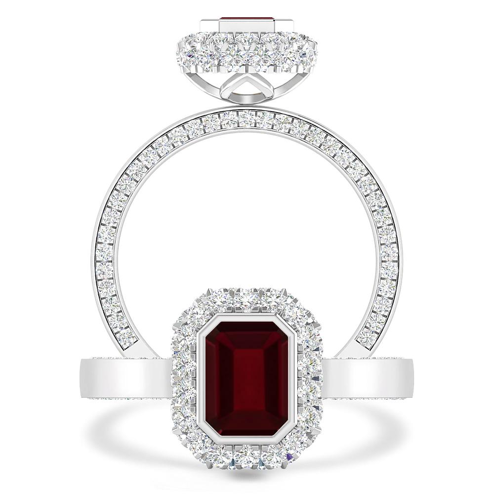 White Gold - Garnet