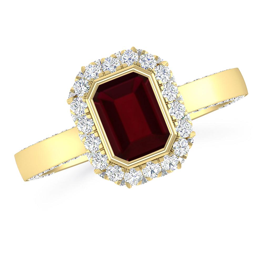 Yellow Gold - Garnet