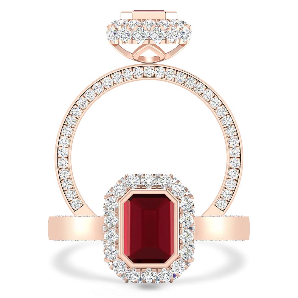 Rose Gold - Garnet