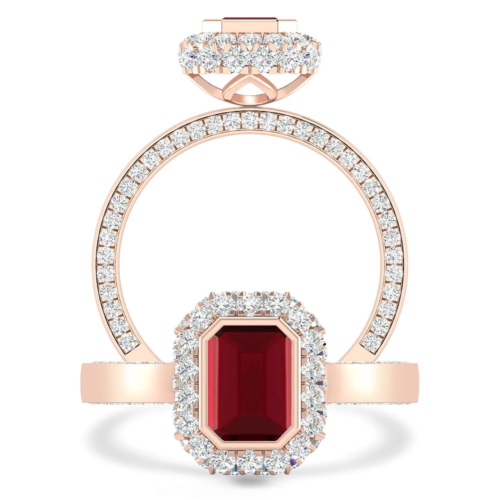 Rose Gold - Garnet